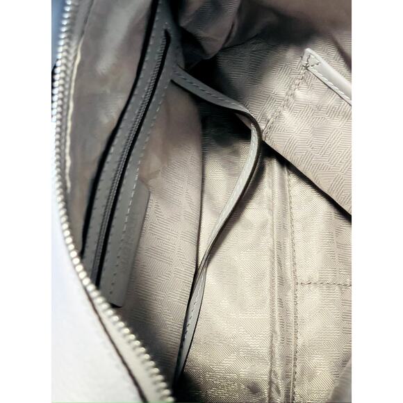 Michael Kors Large Light Grey Pebble Leather Hobo Style Shoulder Bag - Picture 6 of 7